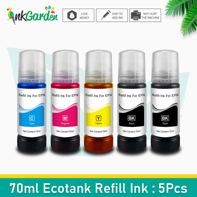 Tinta jardín tinta para Epson L3150 EcoTank impresora L301 L303 L313 L350  L351 L353 L355 L358 L365 L363 L455 de recarga de tinta|Kits de recarga de  tinta| - AliExpress