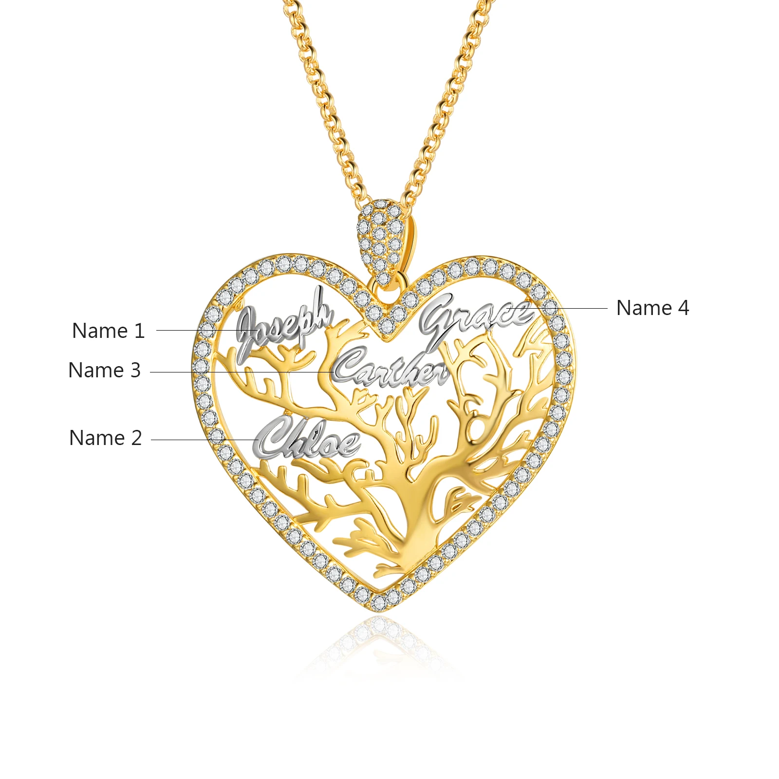 Gold Plated Walmart Gold Heart Necklace Personalized Jewelry Gold