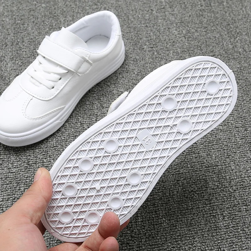 Kid Shoes Children Boys Girls Sneakers Solid Color White Baby Leisure Canvas shoes Primary School Shoes Soft Bottom SSJ015