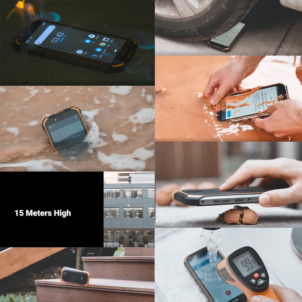 DOOGEE S40 4GNetwork прочный мобильный телефон 5,5 дюймов Дисплей 4650 мА/ч, MT6739 4 ядра, 3 Гб оперативной памяти, Оперативная память 32GB Встроенная память Android 9,0 8.0MP IP68/IP69K