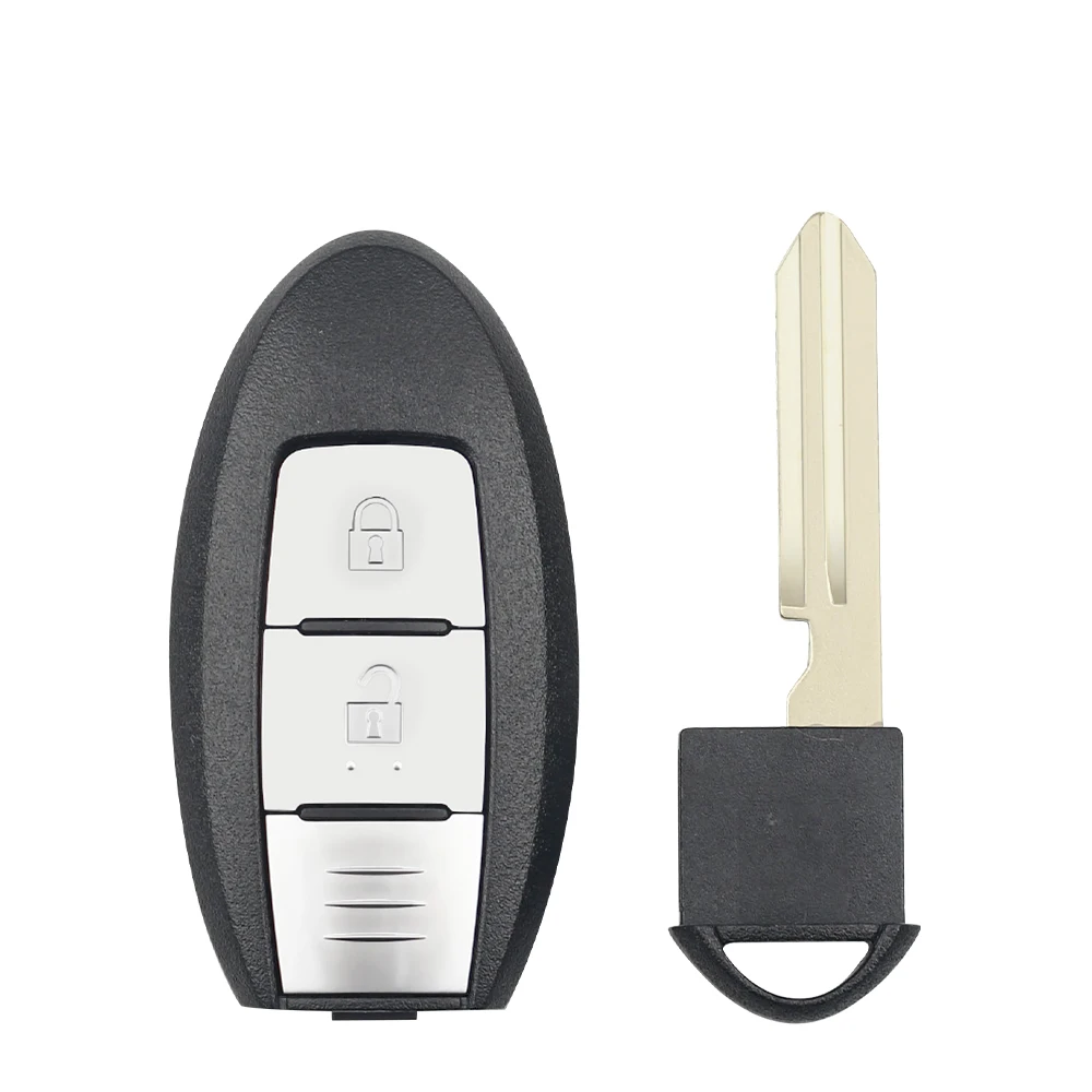 ontto Cover Guscio per Chiave Telecomando Auto Adatto per Nissan Qashqai J11 X-Trail Juke Micra Murano Tiida Altima Pulsar Coprichiave in Metallo Pelle Custodia Protezione Portachiavi 3 Tasti-Nero