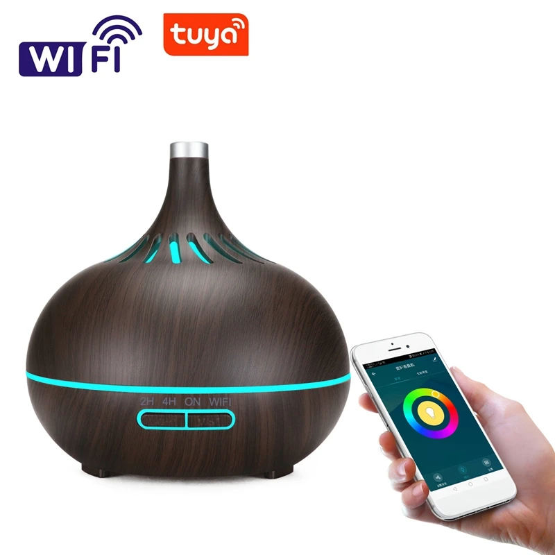 Умный WiFi увлажнитель воздуха диффузор эфирного масла работает с Alexa и Google