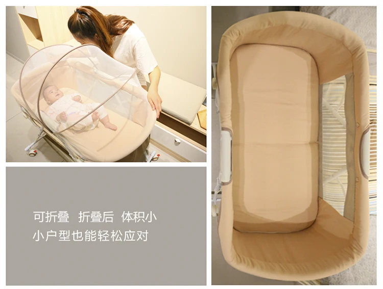 5 в 1 соспальные кроватки детские роликовые кровати кресло-качалка Высокое качество детская кровать сплайсинга новорожденная детская кроватка