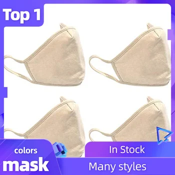 

4PCS Face Masks Windproof Foggy Haze Pollution Reusable Mouth Cloth Pocket Mask Mouth Cover For Man And Women Mascarilla