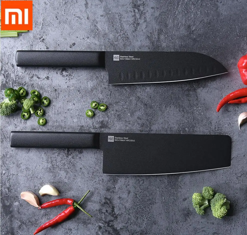 

Xiaomi Kitchen Knife Huohou Stainless Steel Knife Knives Cook Set 7 Inch Material 50Cr15MoV HRC 55 Xmas Christmas new year gift