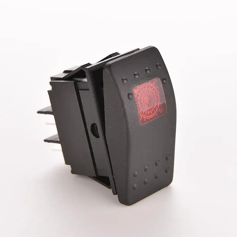 2016 New ON-Off Led Car Swtich 12V 20A Waterproof BAR ARB Carbling Rocket Toggle Switch Red