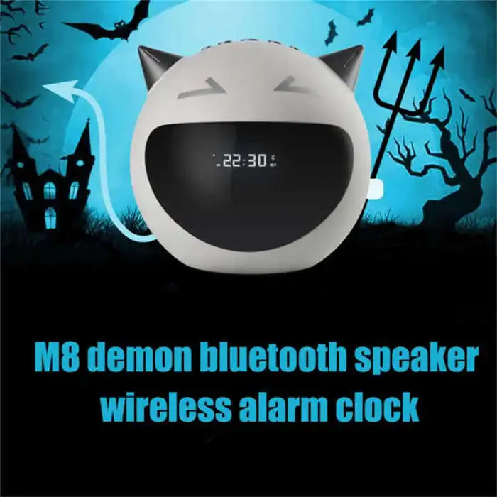 Многофункциональный Devil Цифровой Будильник беспроводной Bluetooth динамик FM радио Поддержка TF карта TB распродажа