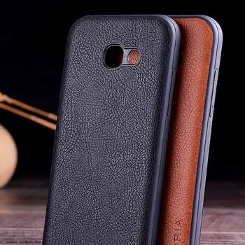 

case for samsung galaxy a5 2017 a520 coque luxury Vintage Leather skin Slot cover for samsung a5 2017 case funda capa