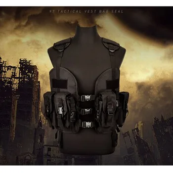 

Outdoor 97SEAL vest camouflage water bag CQB tactical vest outdoor army fan CS real field protective equipment vest