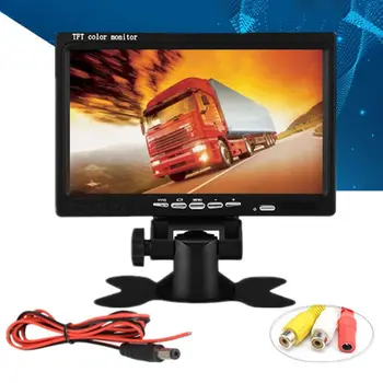 

7" TFT Color Screen LCD Digital Monitor Backup Reverse Camera Car Rear View DVD Video Recorder