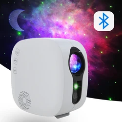 Projecteur LED ciel étoilé, bluetooth, veilleuse, nébuleuse, océan, lune, boule magique 