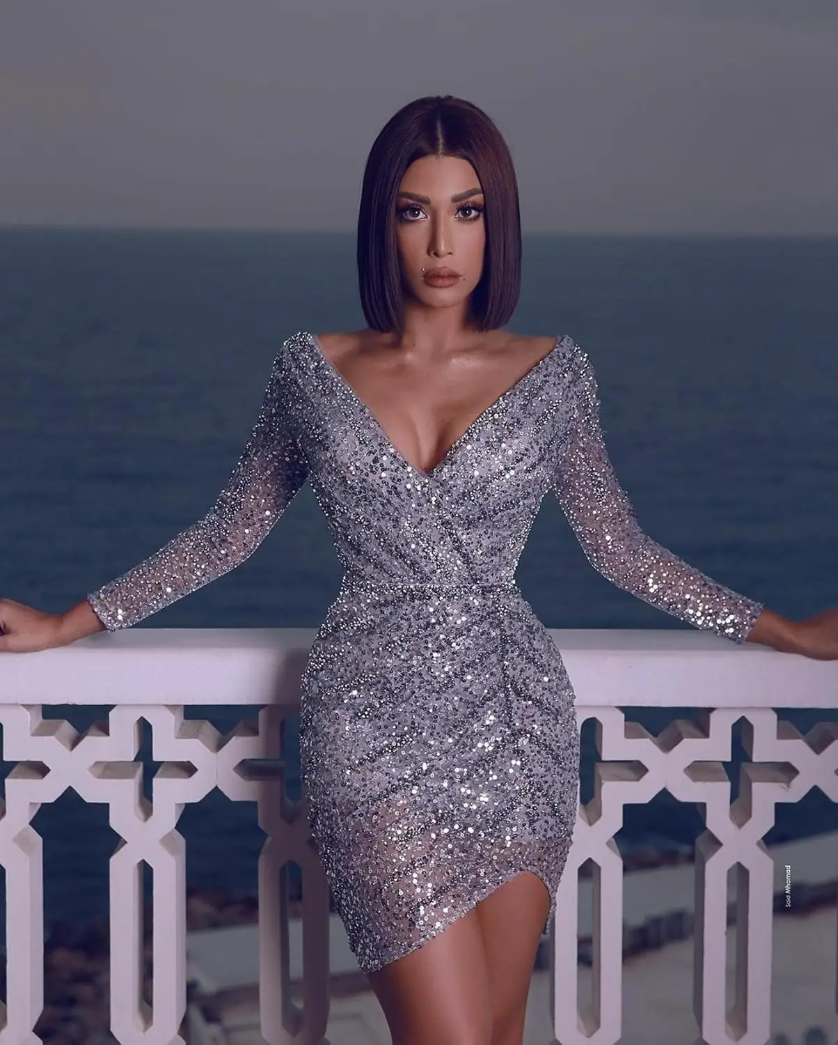 Shiny Glitter Short Cocktail Dresses 