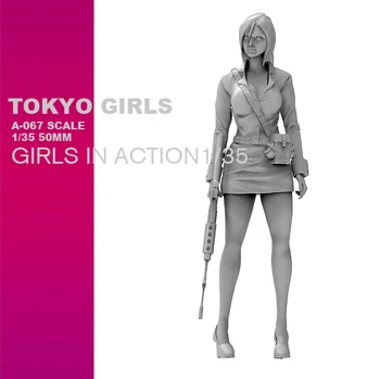 

1/35 Resin KitsTokyo Beauty Girl Soldier Series Resin Soldier (50mm) self-assembled A-067