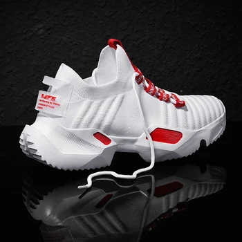 

New Summer Mesh Sneakers Men Breathable Casual Shoes Men Increase Sports Shoes Non-slip Yezzy Tenis Masculino Plus Size 39-46