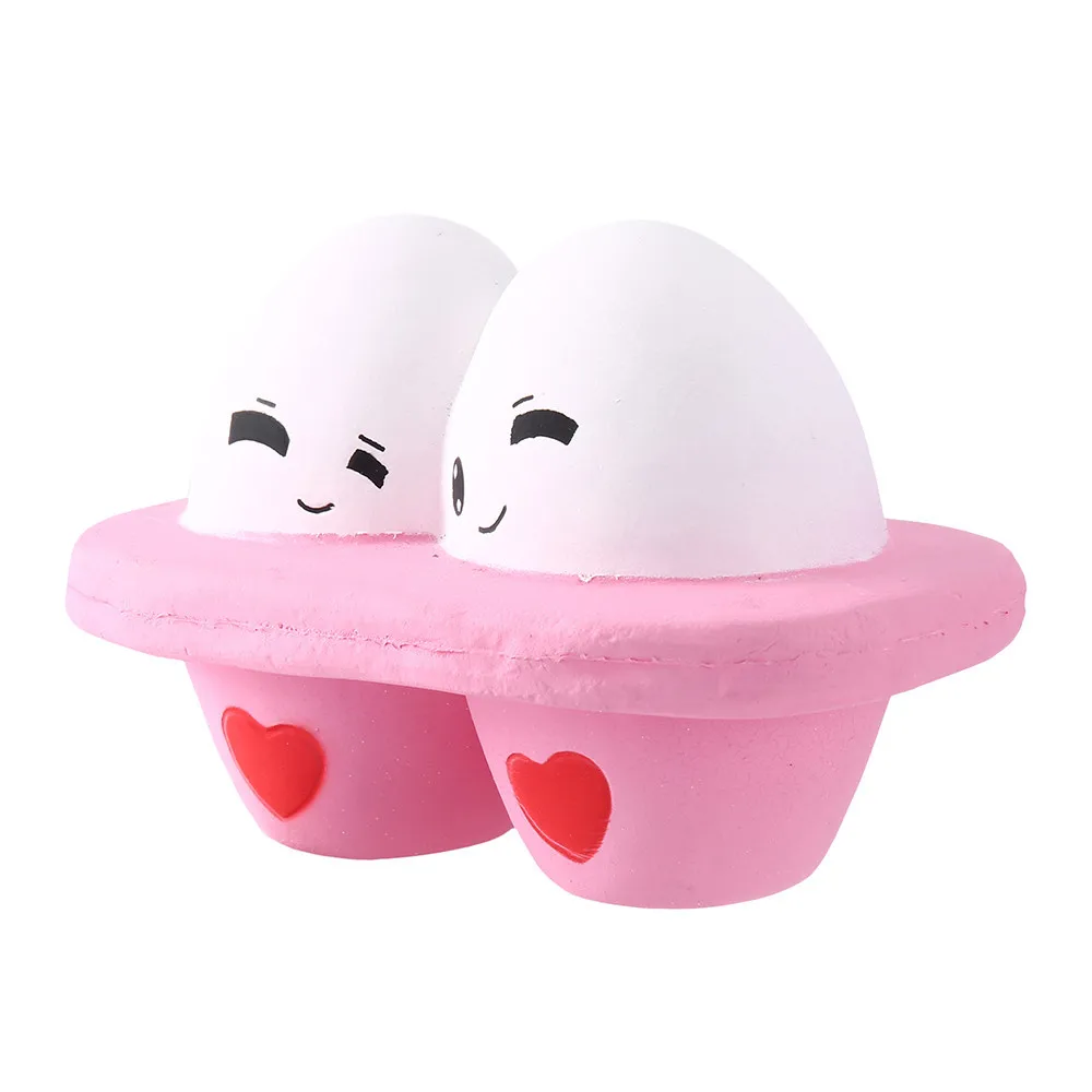 Kawaii Cartoon Cute Egg Squishy Slow Rising  Stress Reliever Toy decompression Slow rebound toy kids toys doll #B