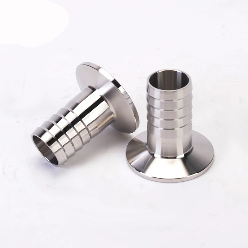 304 Stainless steel camlock Pipe Fitting hose connector Ferrules Tri Clamp Plumbing Pipes Barb 1.5" 50.5mm 64mm OD 6-51mm