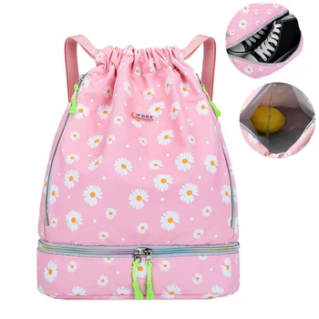 

Women Gym Backpack Dry Wet Fitness Bag Travel Rucksack Waterproof Mujer Sac De Sport Gymtas Drawstring Swimming Training Bags
