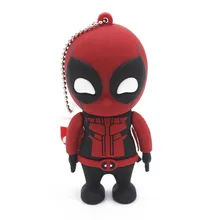 Флеш-диск USB 2,0 с героями мультфильмов, 64 ГБ, флешка супергероя, Халка, Дэдпула, 4 ГБ, 8 ГБ, 16 ГБ, 32 ГБ, карта памяти, диск, креативная игрушка, подарок Супермена