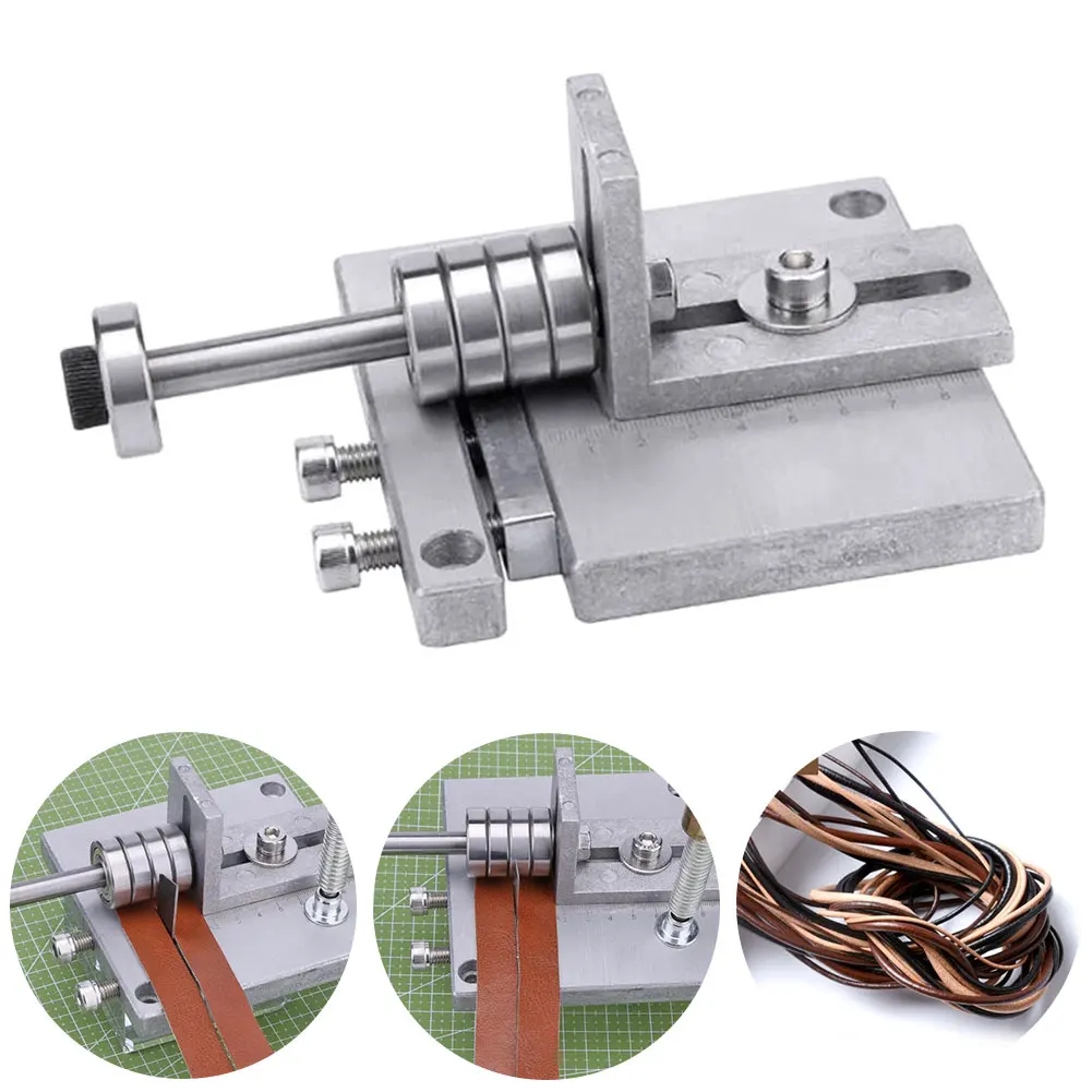 Strip Belt Aluminum Handmade Sewing Professional Paring Tool Adjustable Leather Strap Cutter Hand Splitter DIY Crafts Home