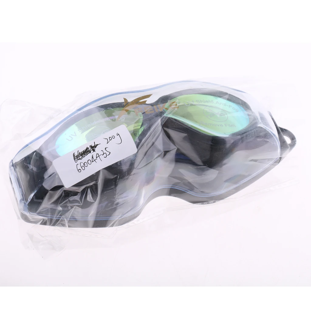 Men Women UV Protection Silicone Strap  Anti Fog Swimming Goggles Glasses with Storage Case & Ear Plugs 