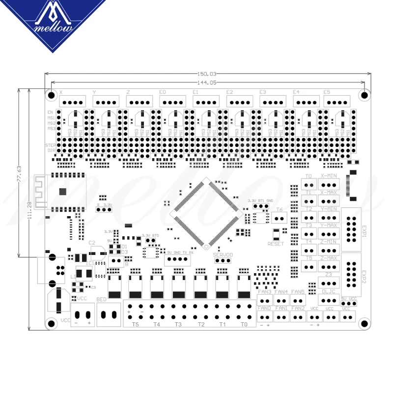 Mellow FLY 9 Motor Drives Marlin / Klipper 32-bit ARM For TMC2209