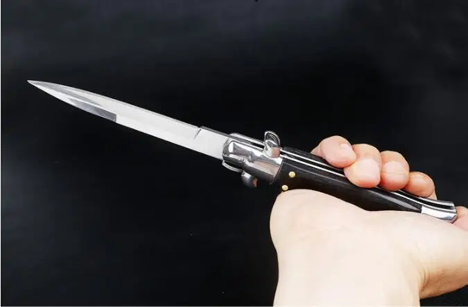 Итальянский мафиозный складной нож AKC, классический быстрооткрывающийся складной нож в стиле ретро, ножи для выживания с круглой кнопкой