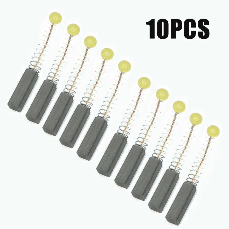 10 Pieces Super Graphite Brushes Carbon Brushes For Electric Motors Tools For Electric Motors Graphite Brush 2232222 1pc chy 3389 12 electrical motor commutator 12p teeth copper hook type for power tools high speed dc motors commutator