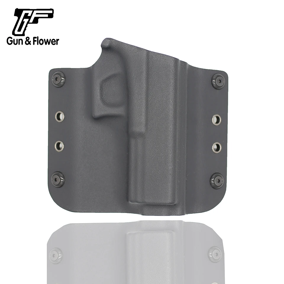 Gun&Flower Glock 17/22/31 Pistol Kydex Holster Fast Draw OWB Gun Holder Cover Concealed Carry Pistol Case Accessories