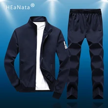Новые спортивные мужские комплекты спортивной одежды, спортивные костюмы, мужская куртка+ штаны, одежда для бега, мужские костюмы на молнии, большие размеры