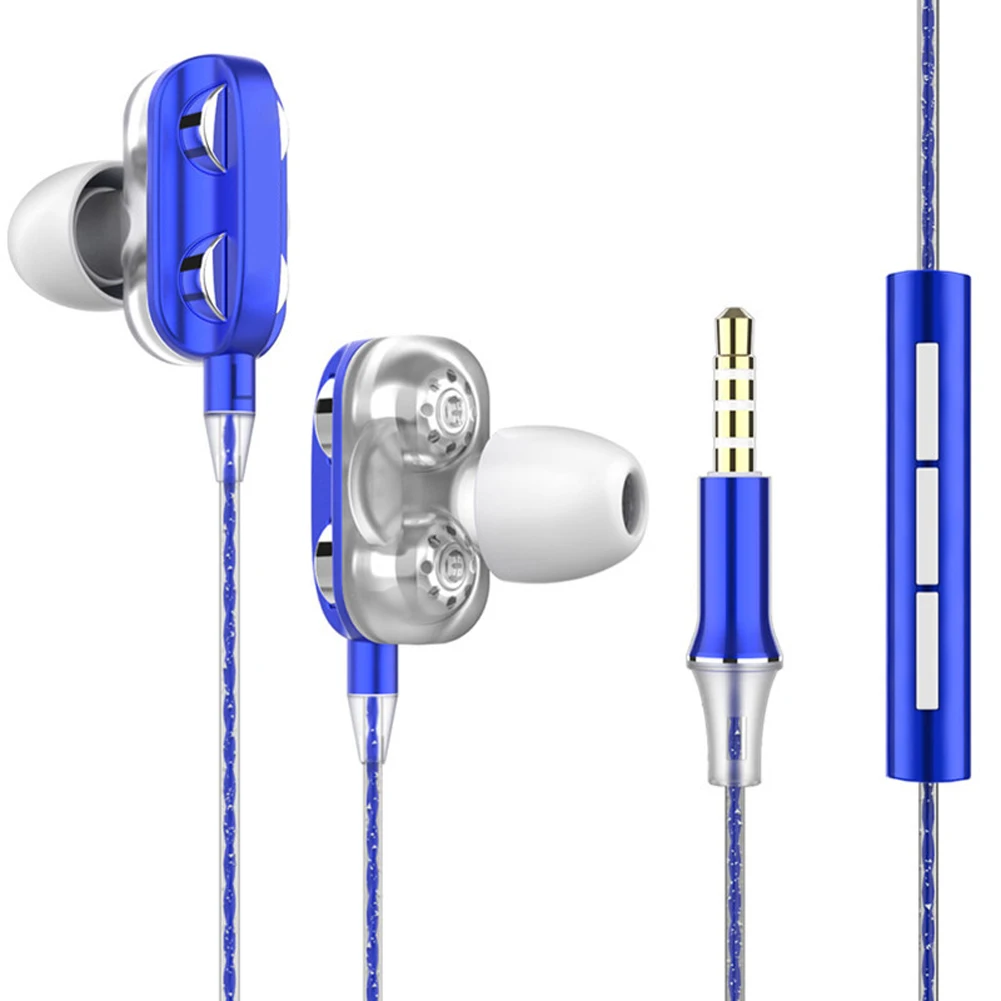 HiFi USB-C наушники-вкладыши с динамическим Приводом Типа C, наушники с басами, металлическая Спортивная игровая гарнитура с микрофоном для samsung Xiaomi huawei Letv - Цвет: Синий