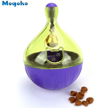 

Mogoko 1x Ball Shape Cat Food Feeders Pet Interactive Toy Tumbler Feeder Pet Playing Toys Food Feeder