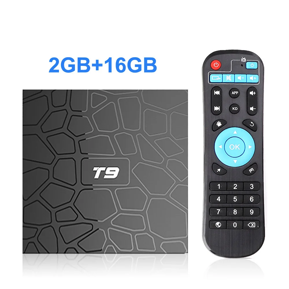 2G16G Android 8,1 VONTAR T9 ТВ коробка 4 Гб 64 Гб RK3328 4 ядра USB3.0 H.265 HEVC 1080 p Wi-Fi 5 ГГц BT4.0 Youtube Декодер каналов кабельного телевидения media player - Цвет: 2G16G