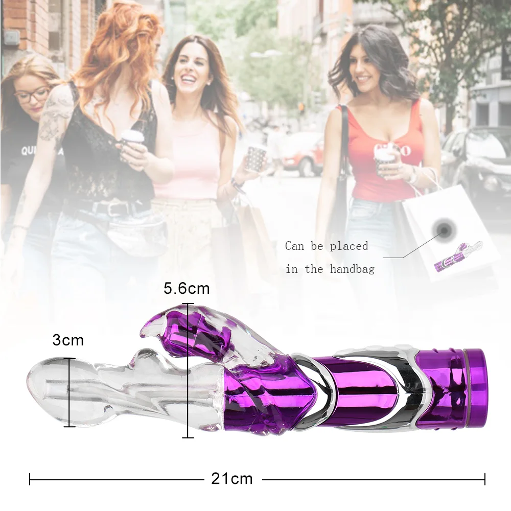 8 Speeds Klitoris Massager Vibrerande Dildo Vuxenprodukter Silikon G Spot Rabbit Vibrator Masturbat_voghion.com