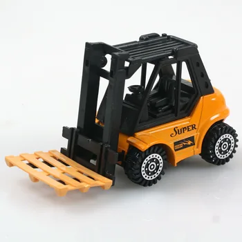 

1:64 Sliding Alloy Engineering Truck Forklift Bulldozer Model Set Diecast Scale Speed Wheels Model Toys for Children Adult