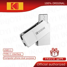 Kodak K223C 16GB металлический USB флеш-накопитель USB3.1 type-C OTG 32GB карта памяти 64GB memoria usb 3,0 128GB pendrive cle USB