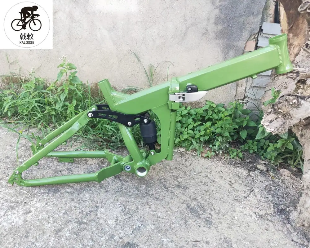 Discount Kalosse 175mm width Full  suspension  Children  Snow  mountain bicycle  frame   20*4.0 tires Beach  folding  bike frame 0