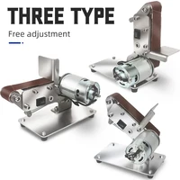 Belt Sander Grinder Adjustable Angle Belt Sander Machine Knife Cutter Edges Sharpener DIY Polishing Grinding 7 Speed Regulation 2