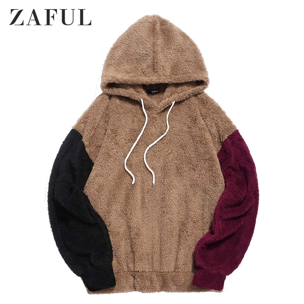 men fuzzy hoodie