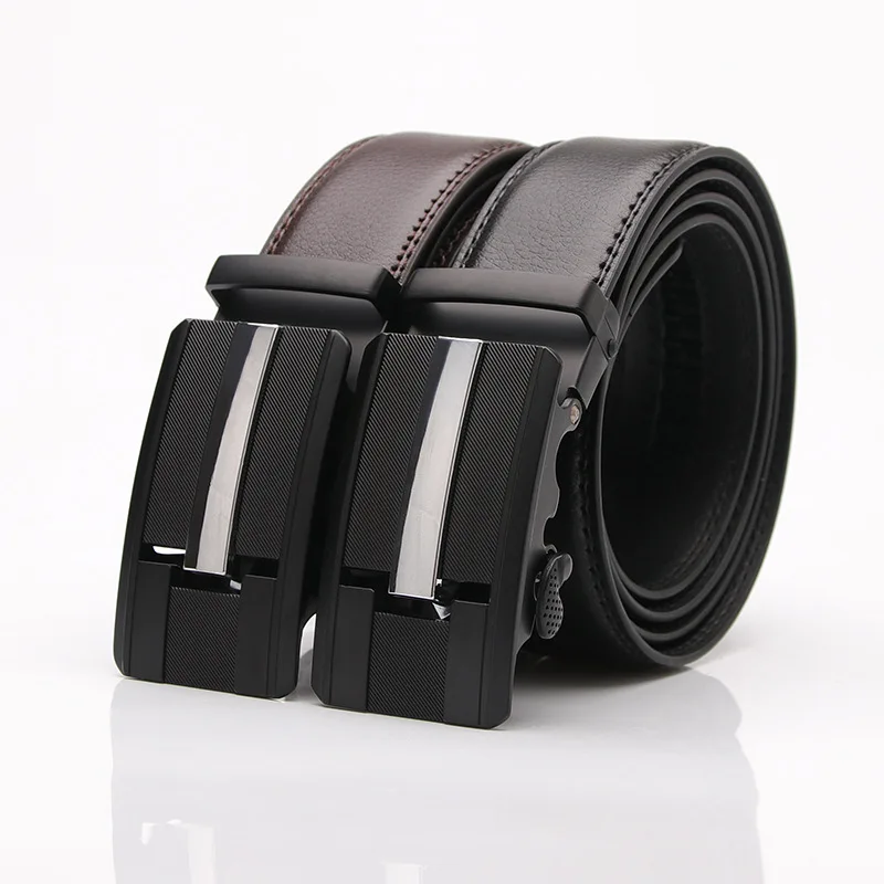 Deepeel, 1 шт., 3,8 см* 110-120 см, роскошная мода, Harajuku, мужской двухслойный кожаный ремень с автоматической пряжкой, повседневные ремни, Молодежные штаны YB295