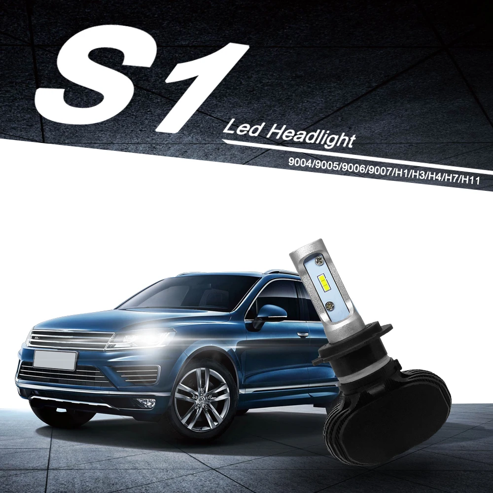 2 шт. CSP H8 H11 лампа H4 Led H7 H1 H3 автомобильные лампы для передних фар для авто S1 N1 H27 881 HB3 HB4 Светодиодные Автомобильные 12В 50Вт 8000LM 6000K