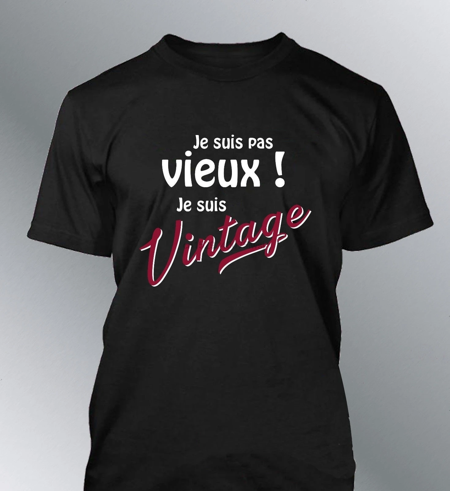 Men S Tee Shirt Je Suis Pos Vieux Je Suis Vintage Grond Pere Humour Homme Popi Popy T Shirts Aliexpress