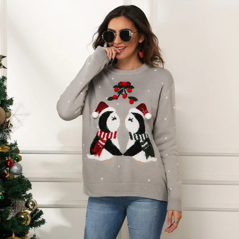 Plus Size Xl Jumper Penguin Sweaters 