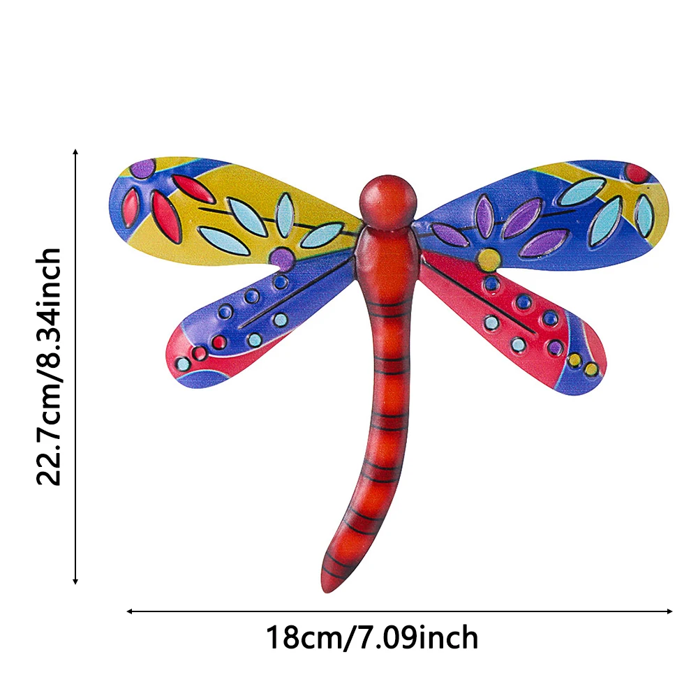 Ornament Crafts Miniature Figurines Miniature Ornament Resin Crafts Dragonfly Figurine Metal Dragonfly Artwork Statue Pendant Garden Decoration Miniaturas Statues Outdoor Yard Sculptures Hanging Ornaments