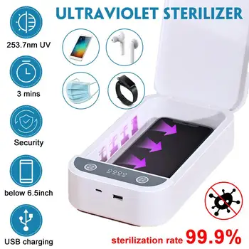 

Esterilizador 5V UV Sterilizer Box Phone Uv Sanitizer Jewelry Phone Cleanse Personal Disinfection Cabinet Sterilizer uv box