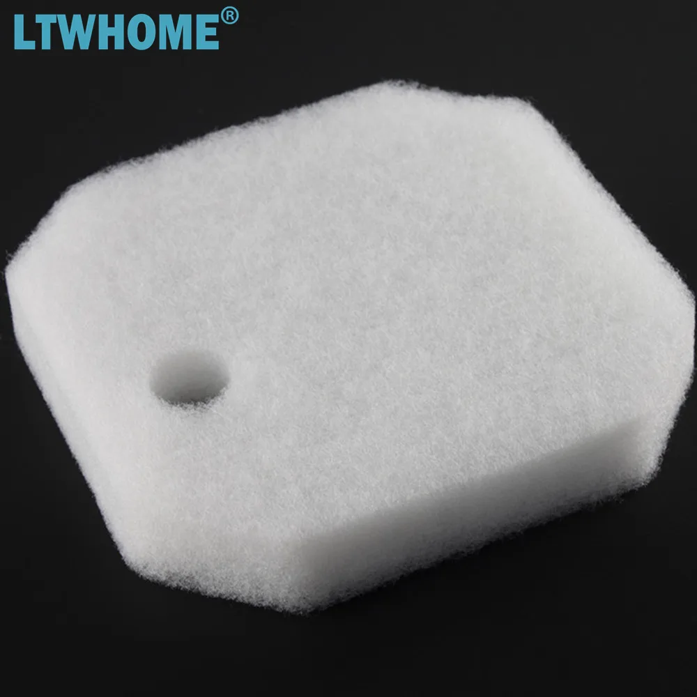 LTWHOME Replacement White Fine Filter Pads for Eheim 2616225, pre filter sponge,activated carbon filter pads