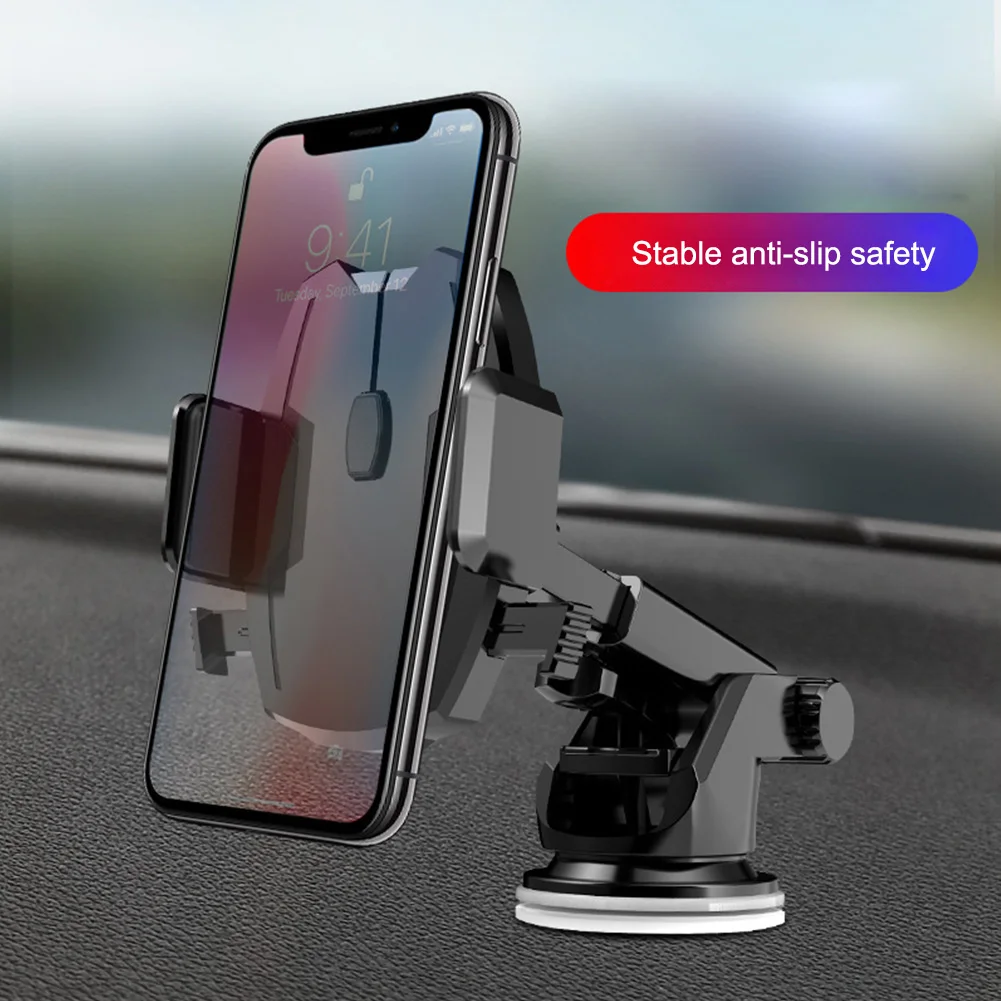 Автомобильный держатель для телефона для Iphone samsung, универсальный автомобильный держатель на лобовое стекло, приборная панель, присоска, подставка для сотового телефона