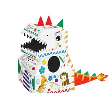 Boîte en Carton de dinosaure, Dressing portable, jouet de bricolage pour enfants, maternelle, Animal artisanal fait à la main pour intérieur et extérieur