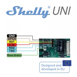 Shelly Uni Smart Home WiFi Switch Mini Relay Intelligent Operated Implant Smallest Universal Module For Any Old Appliance