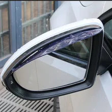2 Stuks Pvc Auto Terug Spiegel Wenkbrauw Regenhoes Sticker Voor Jeep Grand Cherokee/Kompas/Commander/Wrangler/Rubicon/Sahala