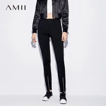 

Amii Minimalist Pencil Pant Autumn Women High Waist Slim Fit Zipper Female Long Pants 11744678